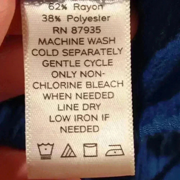 Susan Graver blue 💙 stretch skirt size small medium - Picture 5 of 9